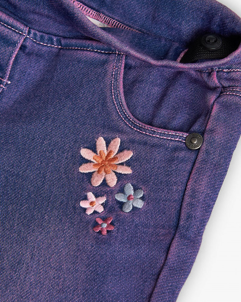 BOBOLI Denim trousers knit for baby girl -BCI - 222028 BOBOLI Denim trousers knit for baby girl -BCI - 222028