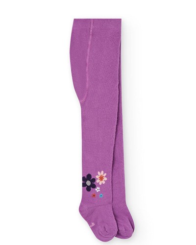 BOBOLI Thick tights floral for baby girl -BCI - 222051 BOBOLI Thick tights floral for baby girl -BCI - 222051