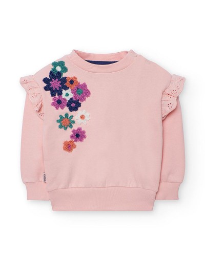 BOBOLI Fleece sweatshirt for baby girl -BCI - 222062