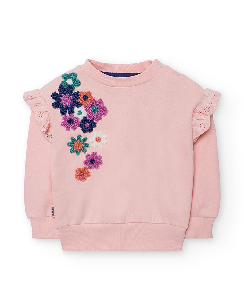 BOBOLI Fleece sweatshirt for baby girl -BCI - 222062