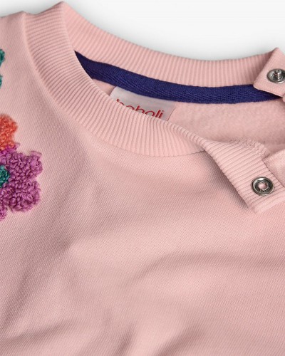 BOBOLI Fleece sweatshirt for baby girl -BCI - 222062
