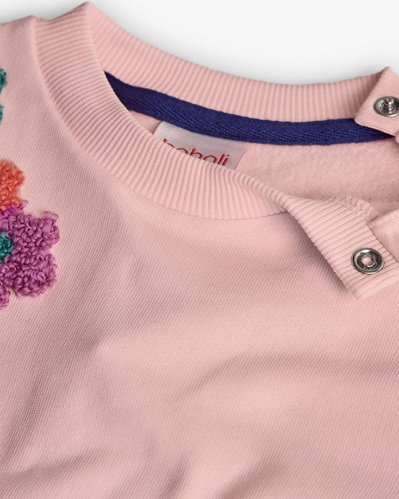 BOBOLI Fleece sweatshirt for baby girl -BCI - 222062
