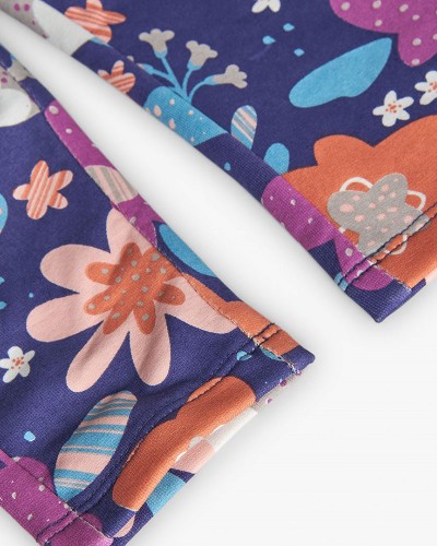 BOBOLI Fleece trousers floral for baby girl -BCI - 222084 BOBOLI Fleece trousers floral for baby girl -BCI - 222084