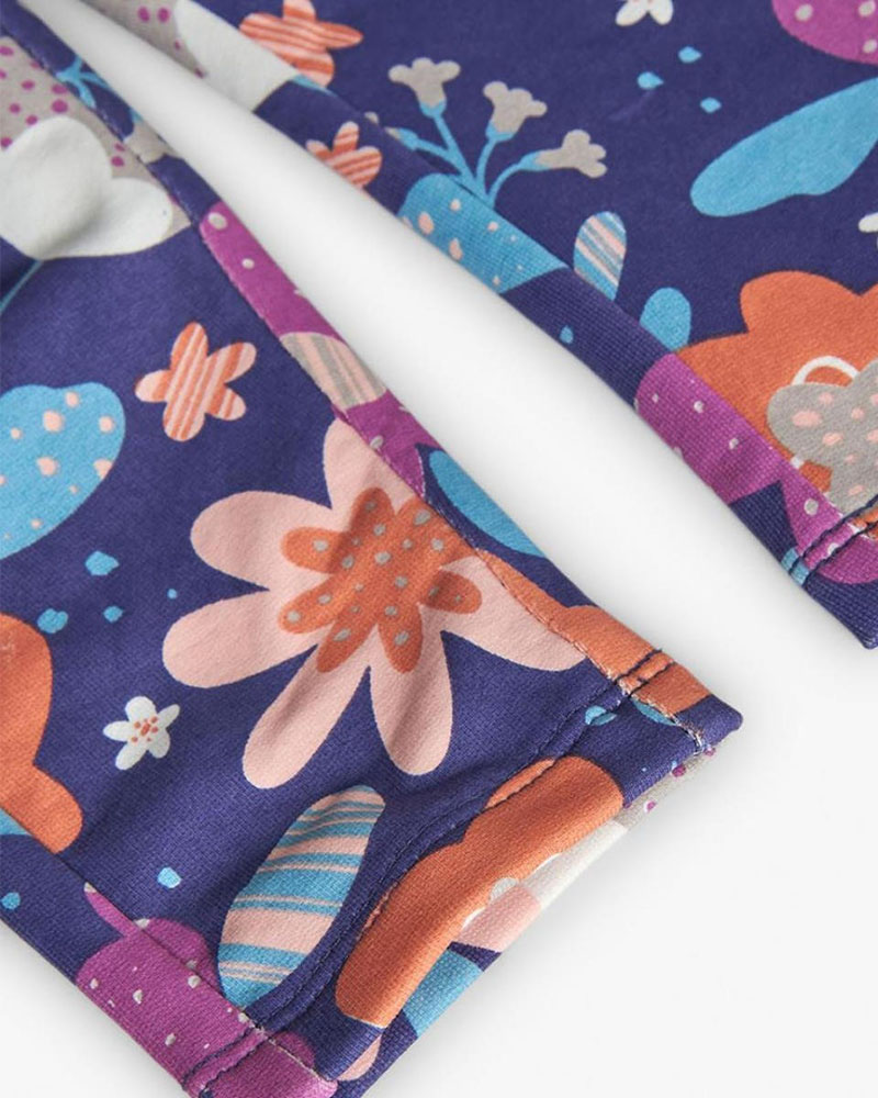 BOBOLI Fleece trousers floral for baby girl -BCI - 222084 BOBOLI Fleece trousers floral for baby girl -BCI - 222084