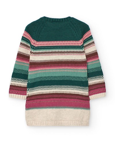 BOBOLI Knitwear dress striped for baby -BCI - 232164 BOBOLI Knitwear dress striped for baby -BCI - 232164
