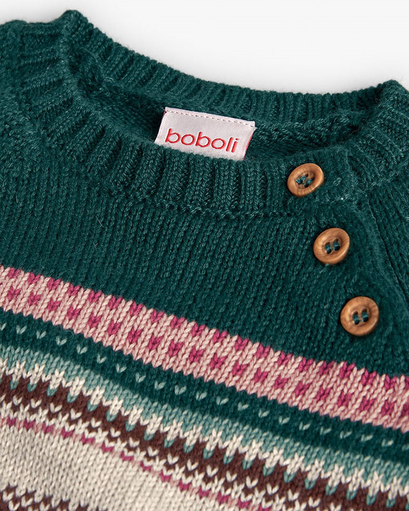 BOBOLI Knitwear dress striped for baby -BCI - 232164 BOBOLI Knitwear dress striped for baby -BCI - 232164