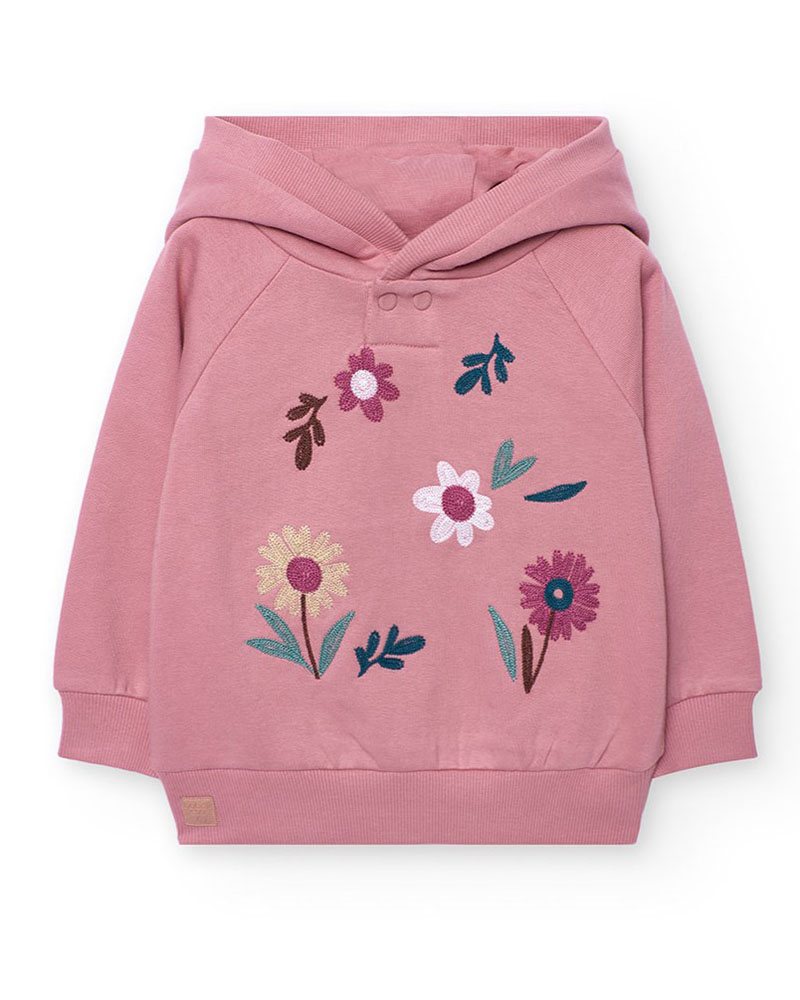 BOBOLI Fleece sweatshirt for baby girl -BCI - 232119