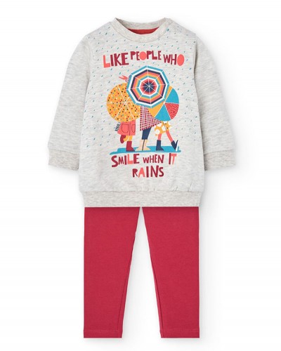 BOBOLI Set knit for baby girl -BCI - 242110