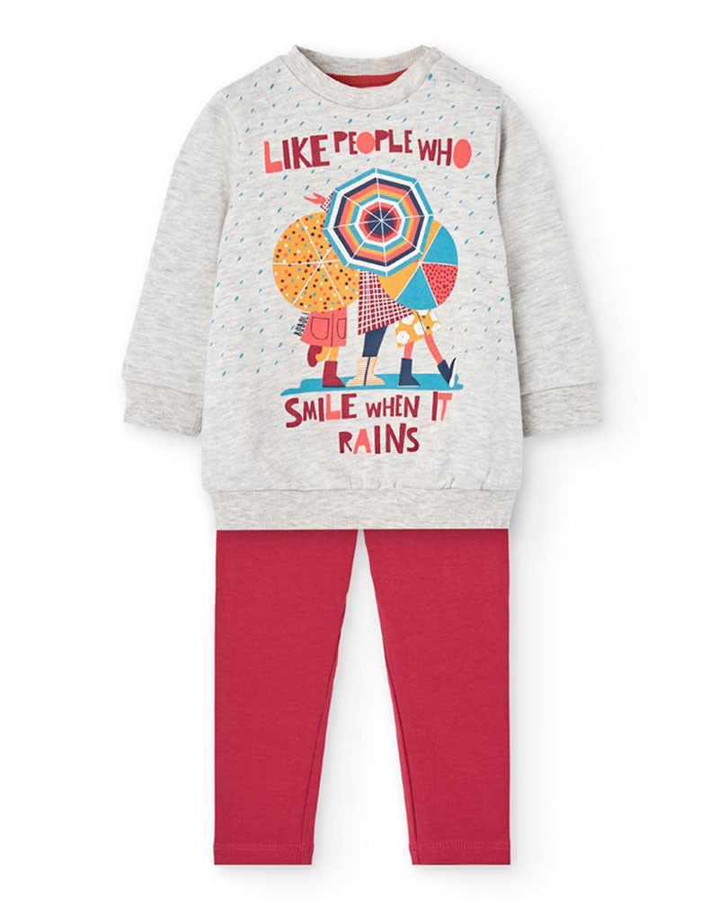 BOBOLI Set knit for baby girl -BCI - 242110