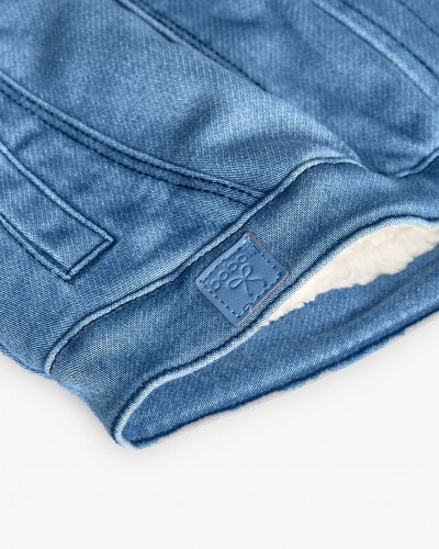 BOBOLI Denim jacket knit for baby -BCI - 242165