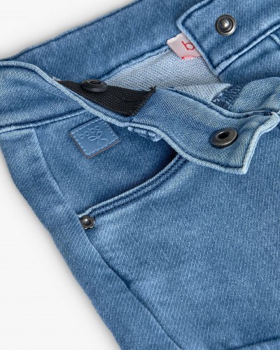 BOBOLI Denim trousers knit for baby girl -BCI - 242020 BOBOLI Denim trousers knit for baby girl -BCI - 242020