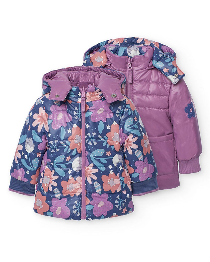 BOBOLI Reversible parka for baby girl - 222185 BOBOLI Reversible parka for baby girl - 222185