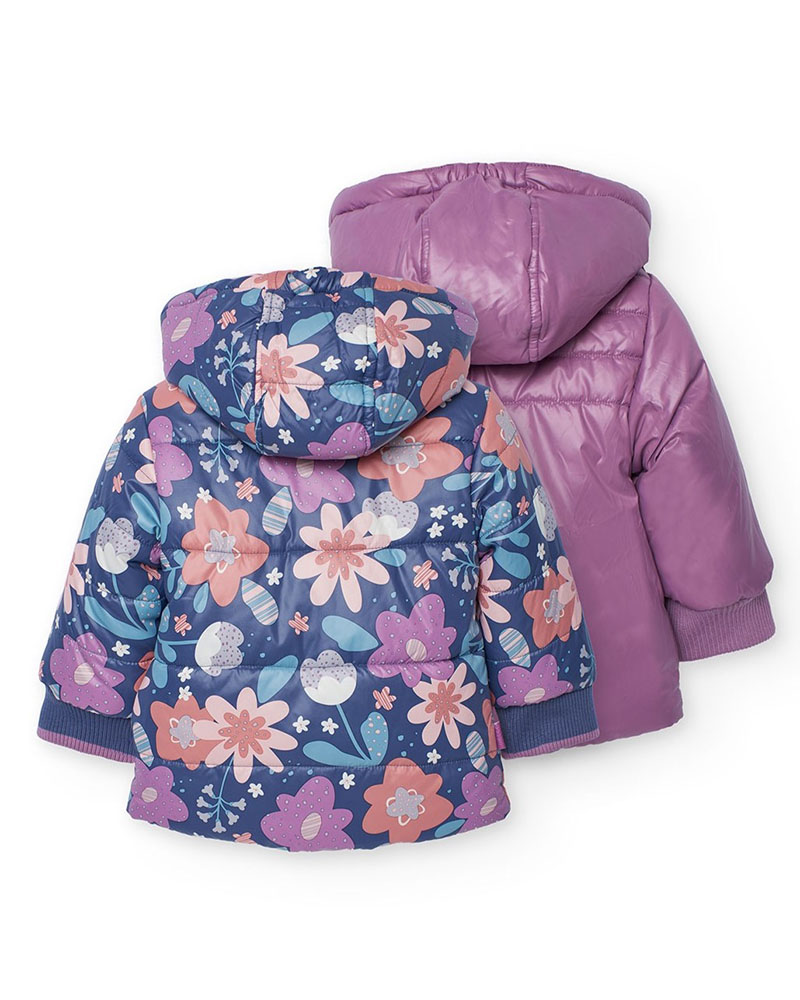 BOBOLI Reversible parka for baby girl - 222185 BOBOLI Reversible parka for baby girl - 222185
