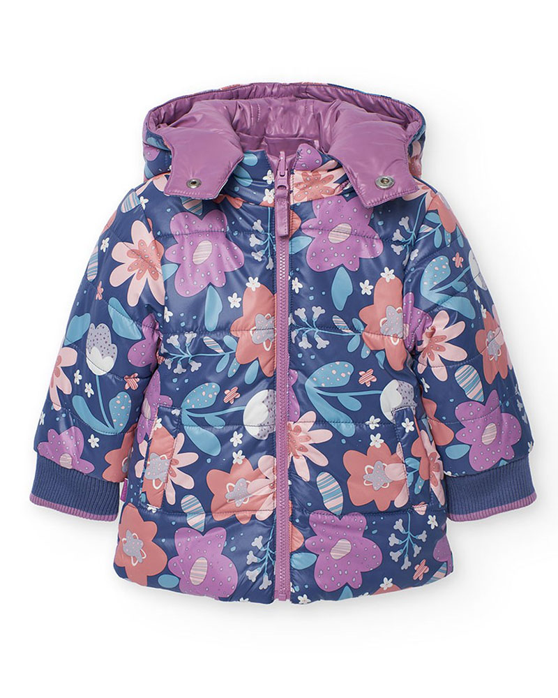 BOBOLI Reversible parka for baby girl - 222185 BOBOLI Reversible parka for baby girl - 222185