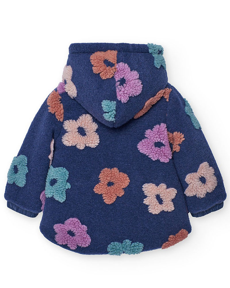 BOBOLI Jacquard coat floral for baby girl - 222163 BOBOLI Jacquard coat floral for baby girl - 222163