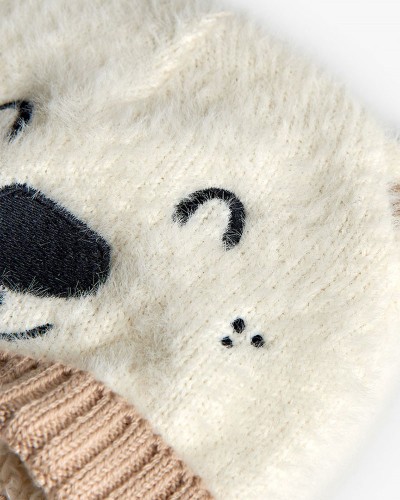 BOBOLI Knitwear hat "bear" for baby -BCI - 192080 BOBOLI Knitwear hat "bear" for baby -BCI - 192080