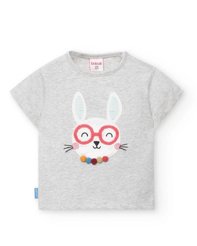 BOBOLI Knit t-Shirt short sleeves for baby -BCI - 242198