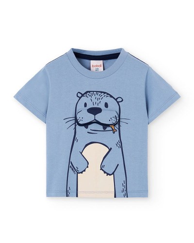 BOBOLI Knit t-Shirt short sleeves for baby -BCI - 302184