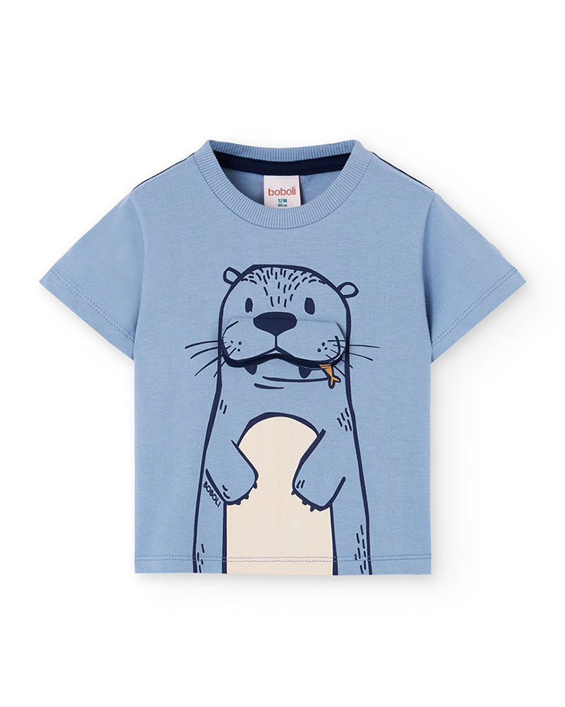 BOBOLI Knit t-Shirt short sleeves for baby -BCI - 302184