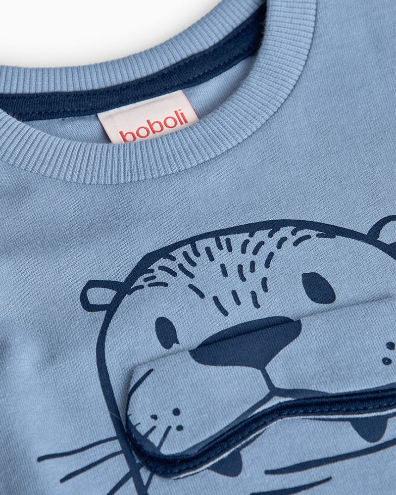 BOBOLI Knit t-Shirt short sleeves for baby -BCI - 302184