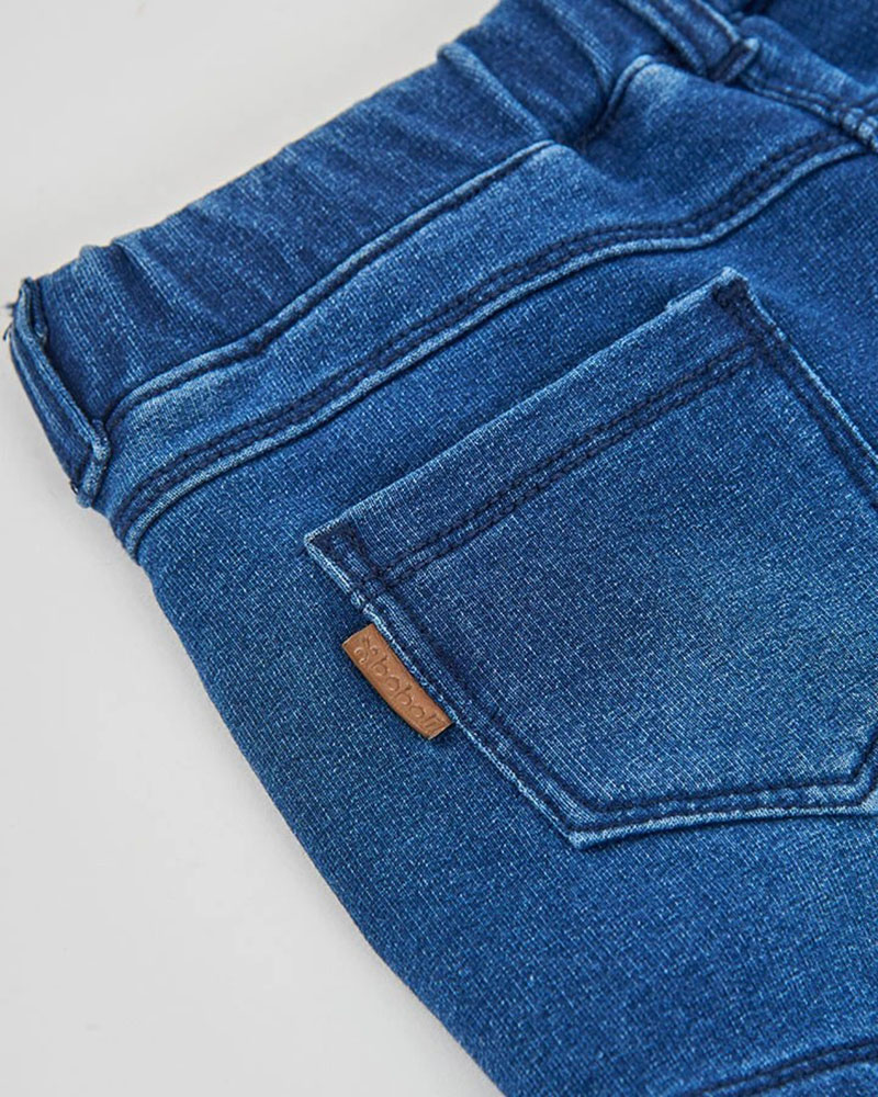 BOBOLI Fleece denim shorts for girl -BCI - 490711