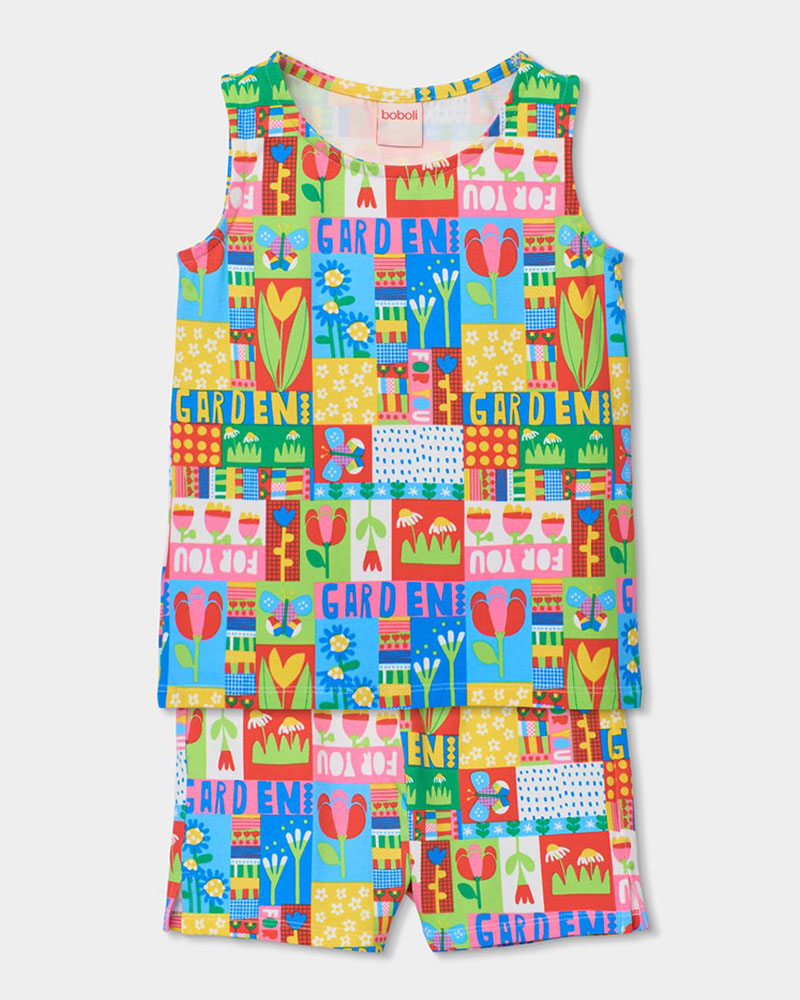 BOBOLI Knit pyjamas printed -BCI - 483049