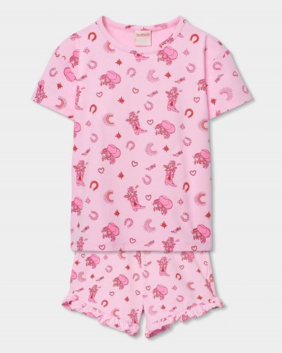 BOBOLI Knit pyjamas printed for girl -BCI - 483016