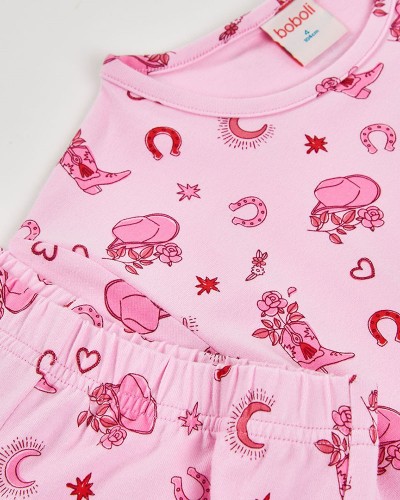 BOBOLI Knit pyjamas printed for girl -BCI - 483016