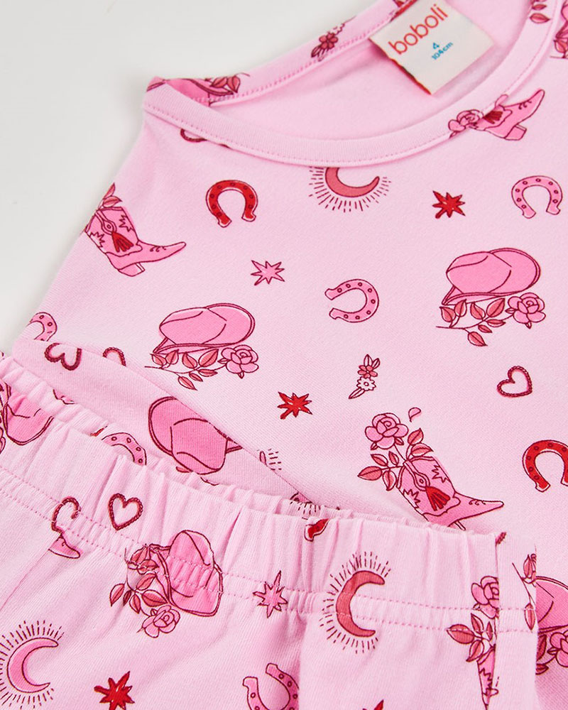 BOBOLI Knit pyjamas printed for girl -BCI - 483016