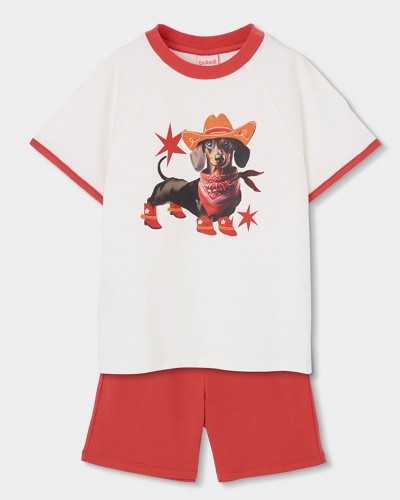 BOBOLI Knit pyjamas short sleeves for boy -BCI - 683052