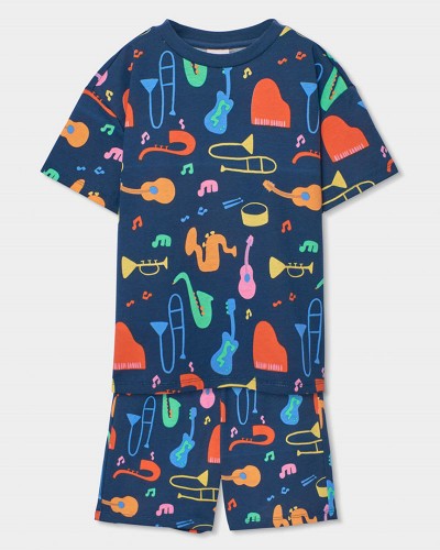 BOBOLI Knit pyjamas printed for boy -BCI - 683018