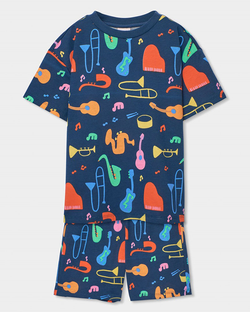 BOBOLI Knit pyjamas printed for boy -BCI - 683018