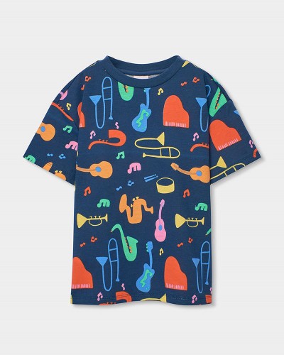 BOBOLI Knit pyjamas printed for boy -BCI - 683018