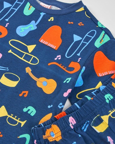 BOBOLI Knit pyjamas printed for boy -BCI - 683018