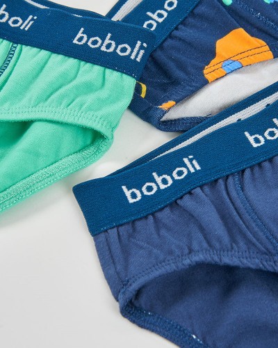 BOBOLI Pack 3 slips knit for boy -BCI - 683030