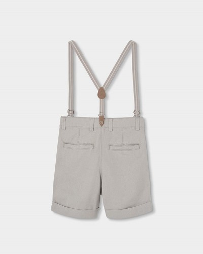 BOBOLI Linen bermuda shorts for boy -BCI - 863041