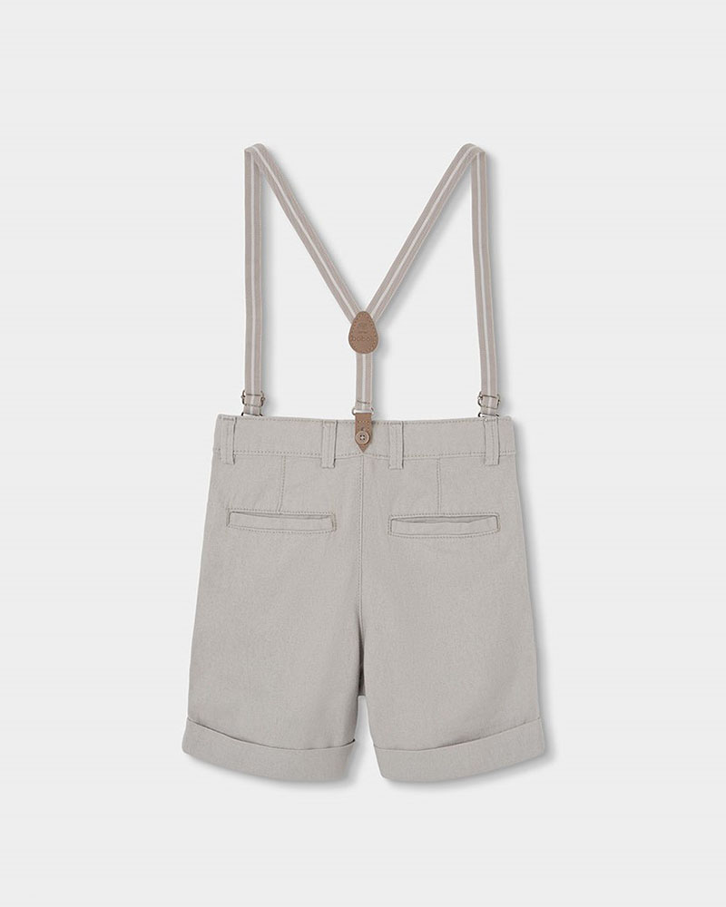BOBOLI Linen bermuda shorts for boy -BCI - 863041