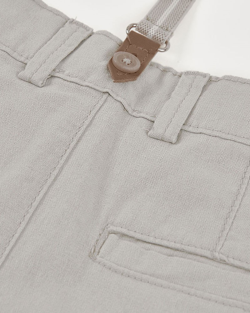 BOBOLI Linen bermuda shorts for boy -BCI - 863041