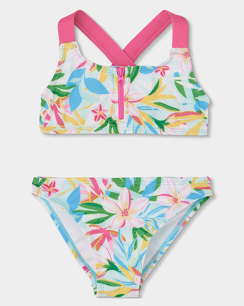 BOBOLI Bikini polyamide floral for girl - 443102