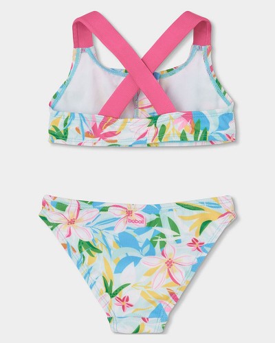 BOBOLI Bikini polyamide floral for girl - 443102