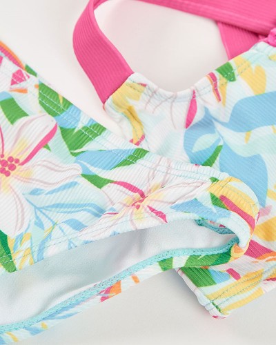BOBOLI Bikini polyamide floral for girl - 443102