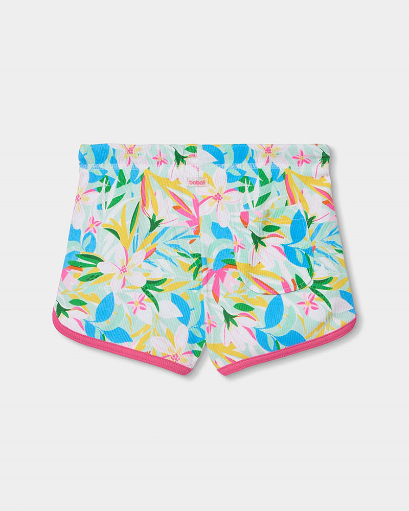 BOBOLI Short floral for girl -BCI - 443012