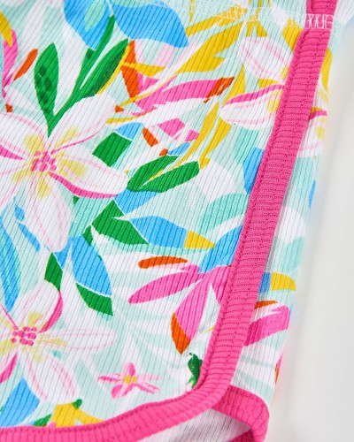 BOBOLI Short floral for girl -BCI - 443012