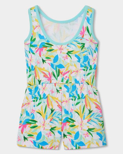 BOBOLI Jumpsuit floral for girl -BCI - 443023
