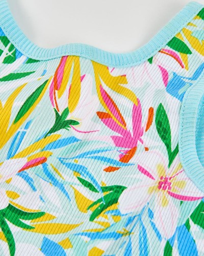 BOBOLI Jumpsuit floral for girl -BCI - 443023