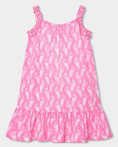 BOBOLI Knit dress printed for girl -BCI - 443056