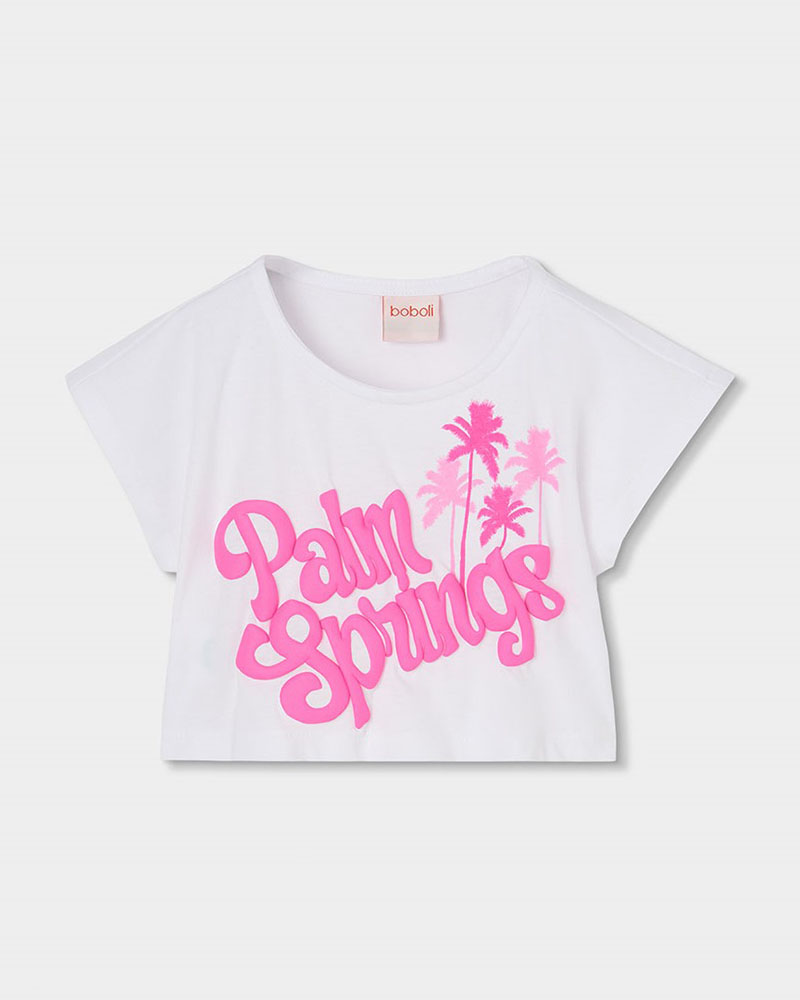 BOBOLI Knit t-Shirt short sleeves for girl -BCI - 443067