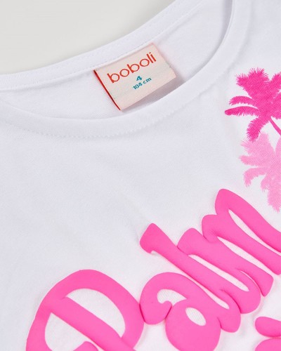 BOBOLI Knit t-Shirt short sleeves for girl -BCI - 443067