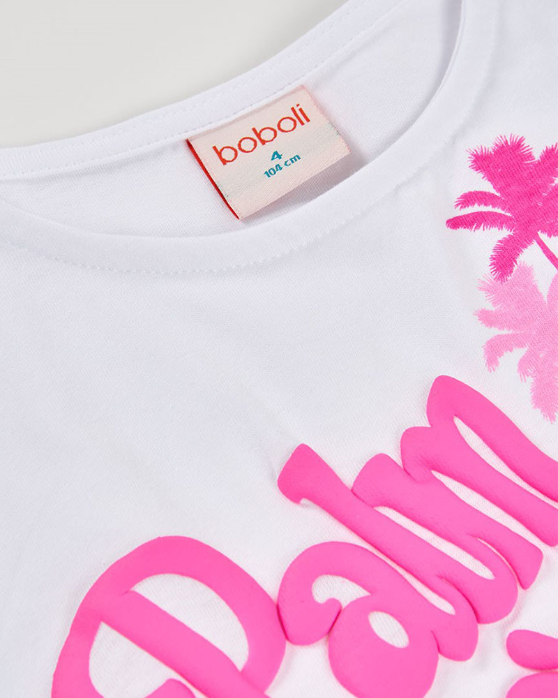 BOBOLI Knit t-Shirt short sleeves for girl -BCI - 443067