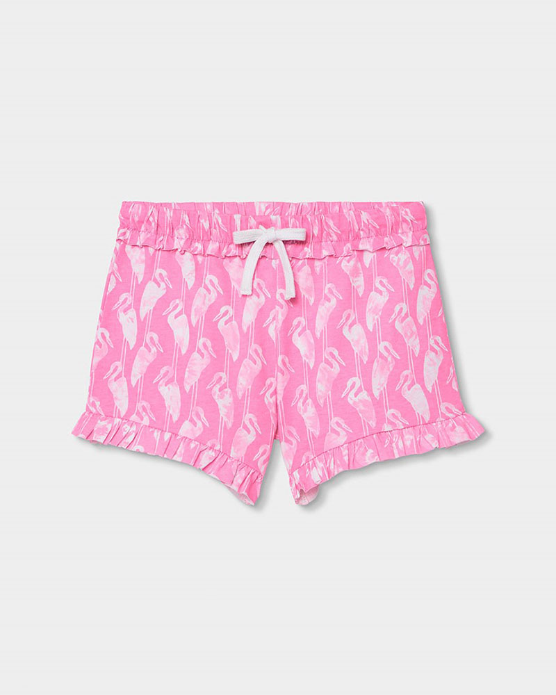 BOBOLI Knit shorts printed for girl -BCI - 443078